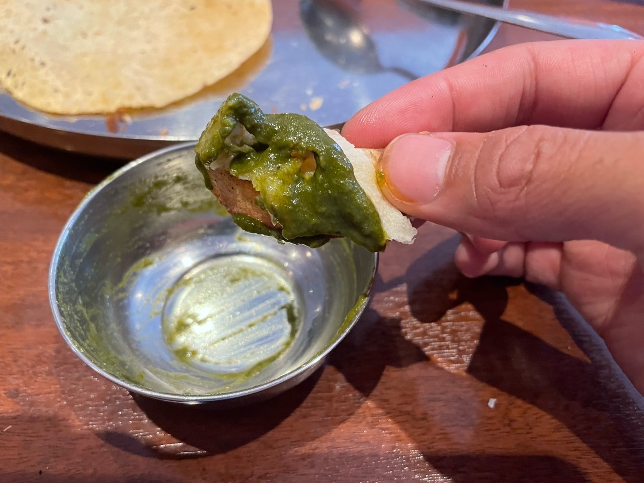 ほうれん草カレーを食べつくす